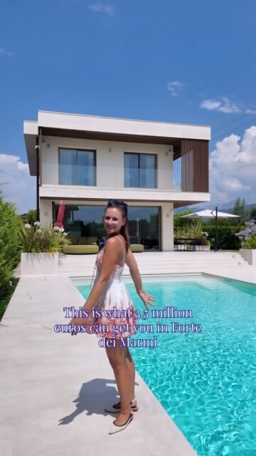 This is what €3.5 million can get you in Forte dei Marmi. ✨A newly built contemporary villa in Vittoria Apuana, one of the most sought-after and family-friendly areas of Forte dei Marmi.Just 900 metres from the sea, this home combines privacy, modern architecture, and the relaxed elegance of the Tuscan coast.A private garden of approximately 1,400 sqm.A beautiful swimming pool.Seamless indoor-outdoor living.Refined interiors with bespoke details, from the wooden boiserie to the designer bathrooms.A villa created for those who appreciate understated luxury.Would you choose this contemporary style or a more traditional Tuscan villa?📍Forte dei Marmi, Tuscany🏡 Private viewings available#FortedeiMarmi #Versilia #TuscanCoast #TuscanyItaly #LuxuryRealEstate