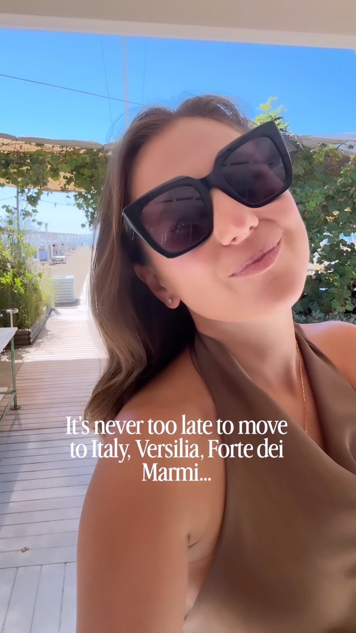 🇮🇹Maybe it’s not too late to start a completely different chapter. 🇮🇹

To wake up somewhere the sea is just a bike ride away.
To have your morning coffee at your favourite little bar.
To spend long lunches with people you love.
To trade a life of rushing for one that leaves a little more room to actually live.

I moved to Italy 10 years ago, and today, calling Versilia home still feels like a privilege.

And no, life here isn’t a permanent holiday. But there’s something special about building your everyday life in a place that others spend their entire year dreaming about.

Forte dei Marmi, the quieter corners of Versilia, the Apuan Alps in the distance, the sea just around the corner… 

Perhaps you’ve been coming here for years.
Perhaps you’ve only just discovered it.

And perhaps, somewhere in the back of your mind, you’ve started wondering: What if I didn’t have to leave?

If living in Italy has been on your mind, it’s never too late to explore what that could look like for you.

And if you’re dreaming of finding your own place in Forte dei Marmi or elsewhere in Versilia, I’d be happy to share my local perspective. 🤍

📍 Forte dei Marmi & Versilia, Tuscany

#ForteDeiMarmi #Versilia #LifeInItaly #LivingInItaly #TuscanyLifestyle